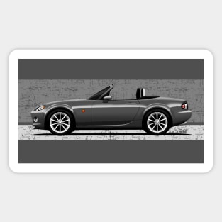 My drawing of the red NC 2.0 roadster convertible classic sports car Sticker